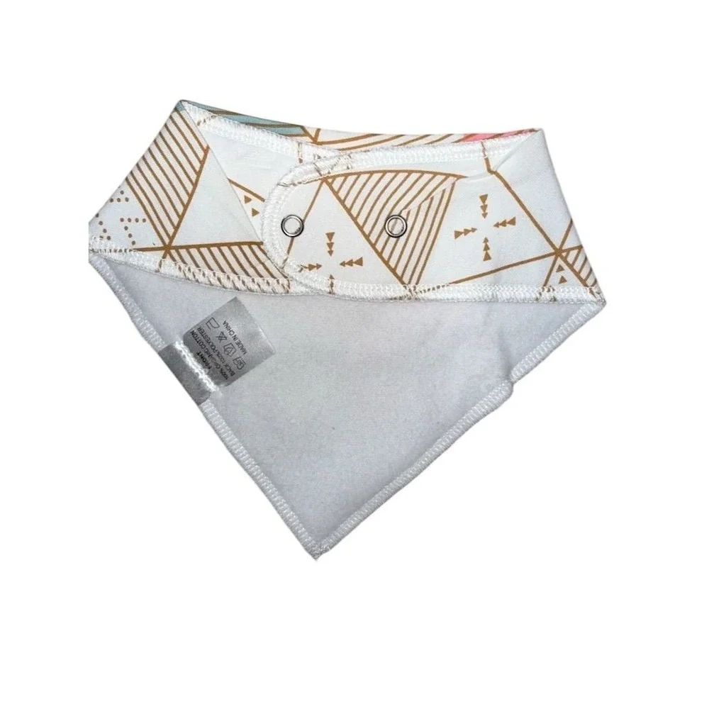 Crocodillo Baby Bandana Bib Set 3 Pack Unisex soft drool bibs fashionable prints
